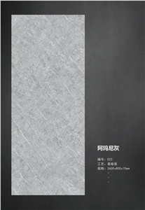 15mm Grey Sintered Stone for Countertop Kitchentop